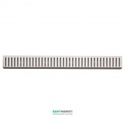 Решітка для водовідвідного жолоба AlcaPlast Pure 300 мм нержавіюча сталь матова PURE-300M