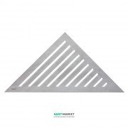 Решітка для кутового водовідвідного жолоба AlcaPlast Grace нержавіюча сталь матова GRACE