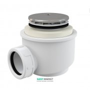 Сифон для душового поддонa AlcaPlast Ø50 мм хром A47CR-50