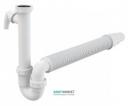 Сифон для мойки AlcaPlast с накидной гайкой 6/4