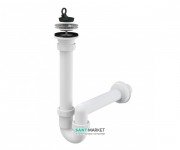 Сифон для мойки AlcaPlast с peшeткой из нержавеющей стали A800-DN40