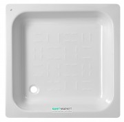 Душевой поддон Koller Pool 90x90 см квадратный сталь белый CF901200E