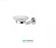 Мильниця для ванною Haceka Happy Chroom матове скло / хром 1138846