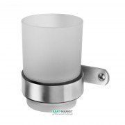 Cтакан для зубних щіток Haceka Ixi матове скло / нержавіюча сталь 1193890