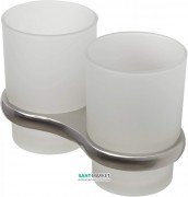 Cтакан для зубних щіток Haceka Joy Brushed подвійний 1148754