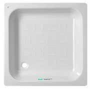 Душевой поддон Koller Pool 70x70 см сталь белый CF701200E