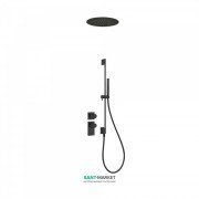 Система для душа вбудовується термостатичні Tres Block System  чорний матовий 20635203NM