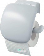 Тримач для туалетного паперу Haceka Uno з кришкою пластик білий 1119820