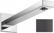 Держатель верхнего душа Hansgrohe Square 38,9 см черный хром шлифованный 27694340