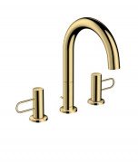 Змішувач для раковини Hansgrohe Axor Uno на 3 отвори золото 38054930