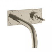 Смеситель для раковины Hansgrohe Axor Uno настенный шлифованный никель 38112820