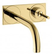 Змішувач для раковини Hansgrohe Axor Uno настінний золото 38112930