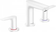 Смеситель для раковины Hansgrohe Talis E со сливным гарнитуром белый матовый 71733700