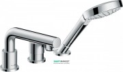 Смеситель для ванной Hansgrohe Talis S однорычажный на край ванны на 3 отверстия хром 72416000