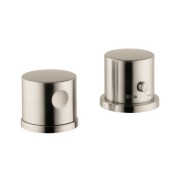 Термостат для ванной Hansgrohe Axor Uno на 2 отверстия шлифованный никель 38480820