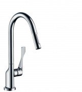 Смеситель для кухни Hansgrohe Axor Citterio с вытяжным душем хром 39832000