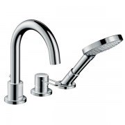 Смеситель для ванной Hansgrohe Axor Uno на 3 отверстия хром 38436000