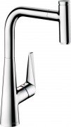 Смеситель для кухни Hansgrohe Talis Select M51 300 Eco 1jet с вытяжным изливом однорычажный 72826000