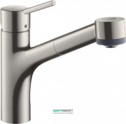 Змішувач для кухні Hansgrohe Talis M52 170 2jet з витяжним виливом змішувач сталь 73860800