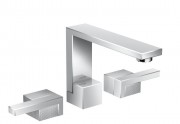 Смеситель для раковины Hansgrohe Axor Edge на 3 отверстия с алмазной огранкой 46051000