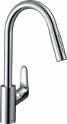Змішувач для кухні Hansgrohe Focus M41 240 2jet Sbox з витяжним виливом змішувач сталь 73880800