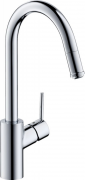 Смеситель для кухни Hansgrohe Talis M52 260 1jet Sbox с вытяжным изливом однорычажный хром 73864000