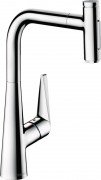 Смеситель для кухни Hansgrohe Talis Select M51 300 2jet Sbox с вытяжным изливом однорычажный хром 73867000