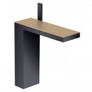 Смеситель для раковины Hansgrohe Axor MyEdition чёрный матовый/брашированная бронза 47020360