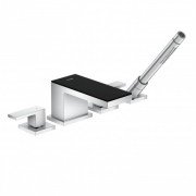 Смеситель на борт ванны Hansgrohe Axor MyEdition хром/чёрное стекло 47430600