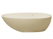 Ванна каменная отдельностоящая овальная Istone Olivia 170х83 см бежевый тераццо WD6585 beige