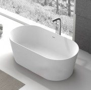 Ванна кам'яна окремостояча овальна Istone Eunice 160х80 см білий матовий WD65148