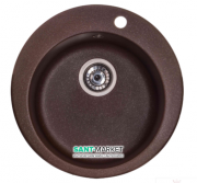 Мийка для кухні Granado Vitoria кругла Ø50,6 см нанограніт marron 0106