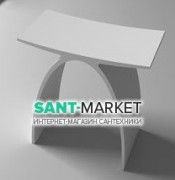 Стілець для ванни IStone Radiant білий матовий WD0102