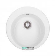 Мойка для кухни Granado Vitoria круглая Ø50,6 см наногранит white 0105