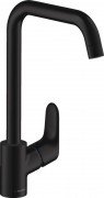 Смеситель для кухни Hansgrohe Focus M41 260 1jet однорычажный черный матовый 31820670