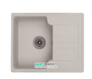 Мойка для кухни Granado Avila врезная 60,2х48,8 см наногранит gris 0508