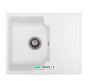 Мийка для кухні Granado Avila врізна 60,2х48,8 см нанограніт white 0505