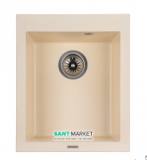 Мийка для кухні Granado Cadiz прямокутна 41х50 см нанограніт ivory 2304