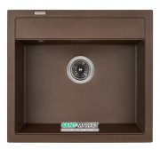 Мойка для кухни Granado Lerida 56х51 см наногранит marron 0406