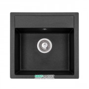 Мойка для кухни Granado Merida 49,6х48 см наногранит black shine 0301