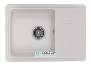 Мойка для кухни Granado Palma врезная 62х43,5 см наногранит white 2005