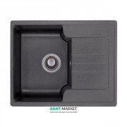 Мийка для кухні Granado Avila врізна 60,2х48,8 см нанограніт black shine 0501