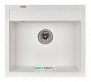 Мойка для кухни Granado Lerida 56х51 см наногранит white 0405