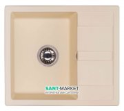 Мийка для кухні Granado Madrid врізна 58х50 см нанограніт ivory 1604