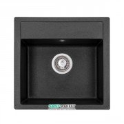 Мийка для кухні Granado Merida 49,6х48 см нанограніт black shine 0301