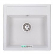 Мойка для кухни Granado Merida 49,6х48 см наногранит white 0305