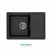 Мийка для кухні Granado Palma врізна 62х43,5 см нанограніт black shine 2001