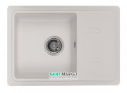 Мийка для кухні Granado Palma врізна 62х43,5 см нанограніт white 2005