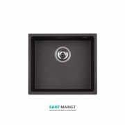 Мийка для кухні Granado Under top під стільницю 45,7х40,6 см нанограніт black shine 1901