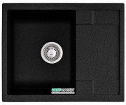 Мийка для кухні Granado Altea врізна 61х49,5 см нанограніт black shine 1301